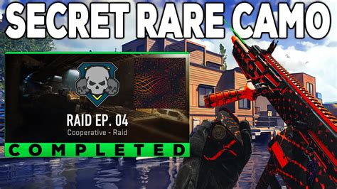 How To Get TARNISHED CAMO In MW2 Raid Episode 4 Unlocking Secret Raid