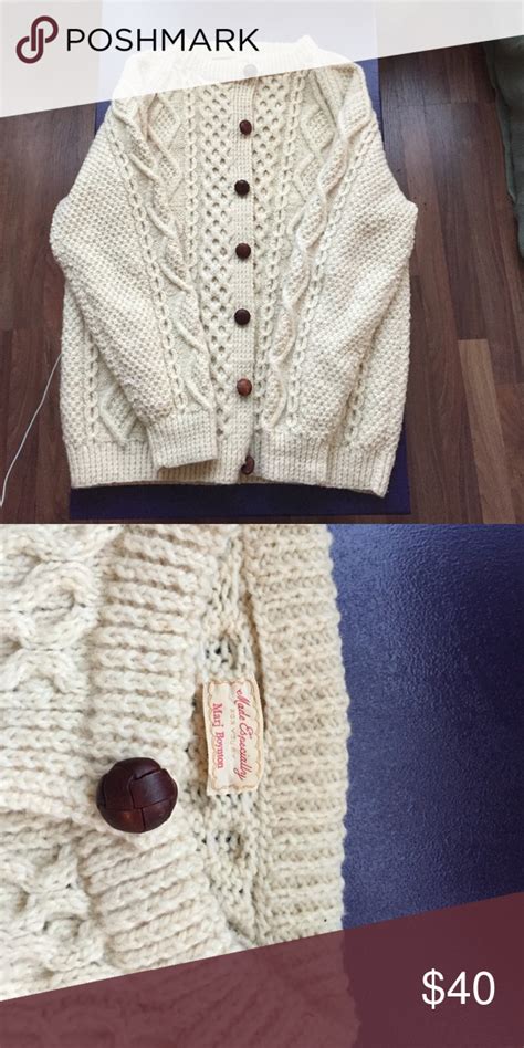 Gorgeous Handmade Authentic Irish Sweater Irish Sweater Clothes