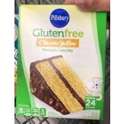 Pillsbury Cake Mix Classic Yellow Gluten Free Calories Nutrition