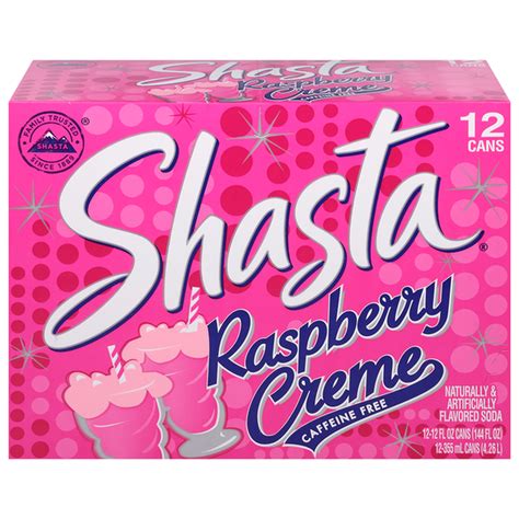 Shasta Soda Caffeine Free Raspberry Creme 12 Fl Oz Delivery Or