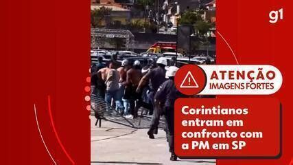 VÍDEO 50 corintianos entram em confronto a PM após tentativa de