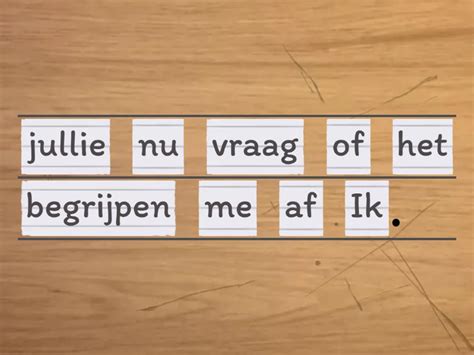 Zinnen Met De Voegwoorden In De Juiste Volgorde Zetten Unjumble