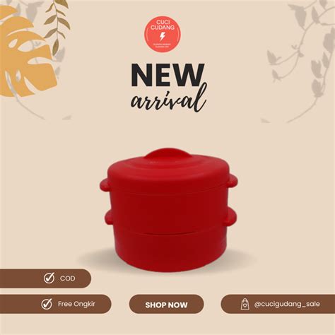 Moorlife Pisca Steamer Plastik Susun Merah Lazada Indonesia