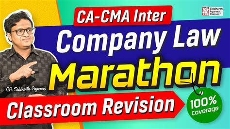 Company Law Marathon CA CMA Inter 100 Classroom Revision