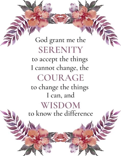 Pdf Free Printable Serenity Prayer Free Printable Templates