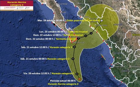 Huracán ‘norma Se Degrada A Categoría 3 Cerca De Bcs La Neta Neta