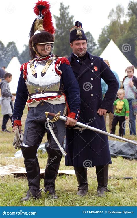 Reenactors at Borodino Battle Historical Reenactment in Russia ...