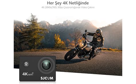 SJCAM SJ4000 Air Wi Fi 4K Aksiyon Kamerası Siyah Amazon tr