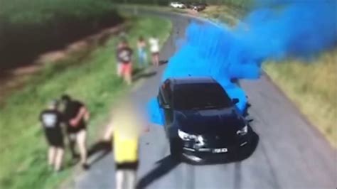 Gender Reveal Burnout Starts A Vehicle Fire Youtube