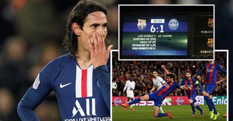 Edinson Cavani Reveals He Needed Therapy After Barcelona S Historic