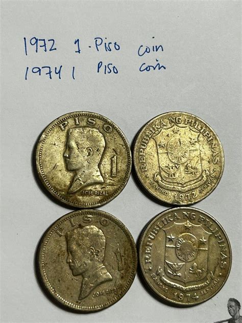 1972 1 Piso Peso Philippine Coin Series Hobbies Toys Memorabilia