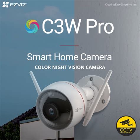 Ezviz C3W Pro 4MP Outdoor Smart Home Colour Night Vision IP67