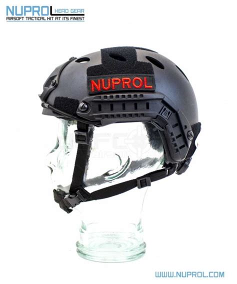 Nuprol Fast Railed Airsoft Helmet Black Defcon Airsoft