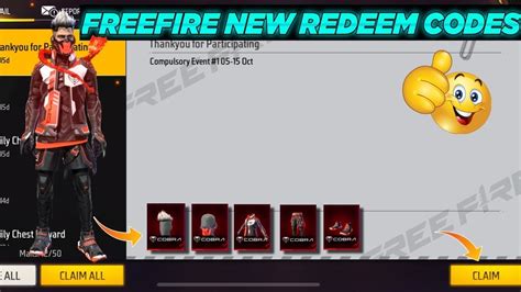 Free Fire New Redeem Code Free Fire Redeem Code Free Fire Today