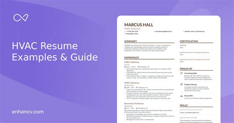 Hvac Resume Examples Guide For