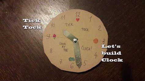 How To Make Paper Clock And Learn To Tell The Time Youtube