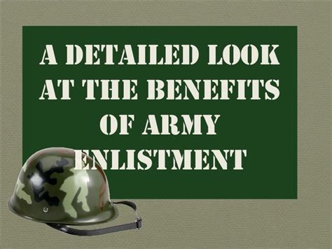 A Detailed Look At The Benefits Of Army Enlistment