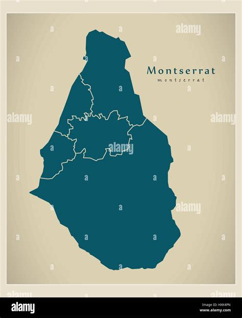 Mapa Montserrat Im Genes Vectoriales De Stock Alamy