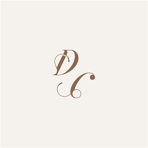 initial monogram logo wedding concept design ideas DC Luxury and
