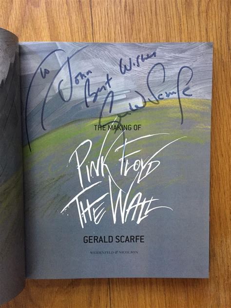 The Making Of Pink Floyd The Wall By Gerald Scarfe Fine Hardcover