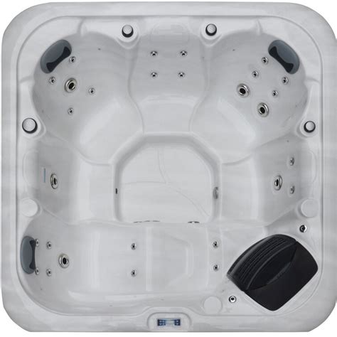 Luxuria Spas 6 Person 28 Jet Acrylic Square Hot Tub With Ozonator Wayfair