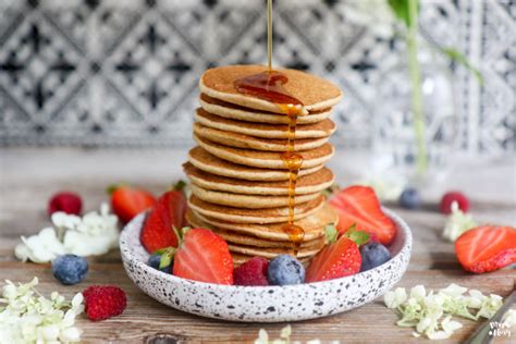 Gesunde Pancakes Mit Nur Zutaten Vegan Backen Mrs Flury