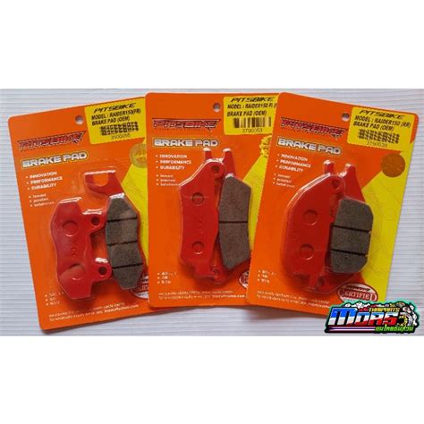 Pitsbike Brake Pad Oem Front Rear Raider Carb Fi Sniper Mio