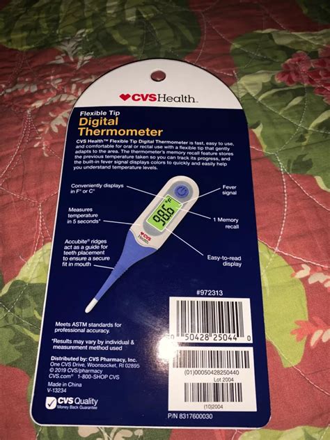 Cvs Digital Thermometer Rigid Tipand30 Disposable Probe 53 Off