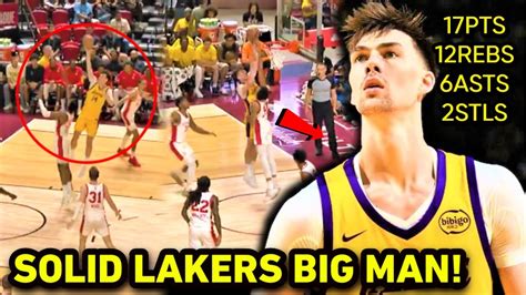 Grabe Ng MAGLARO Ang Bigman Ng Lakers Na Si Colin Castleton Dapat Na