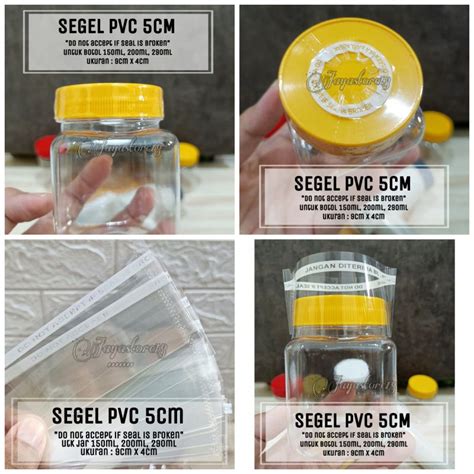 Jual Segel Botol Plastik Pvc Botol Sambal Jar Toples Cm Ml Ml