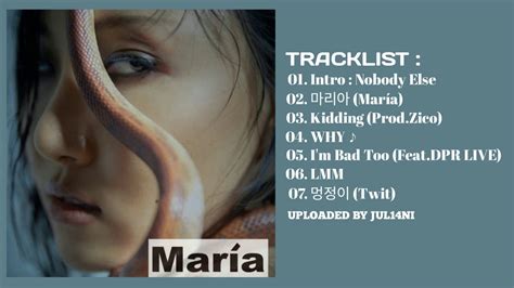 [full Album] Hwasa 화사 1st Mini Album María Youtube