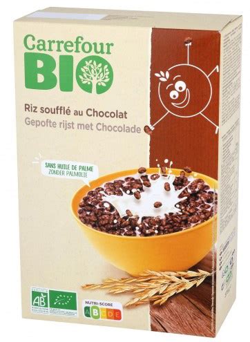 CARREFOUR BIO RIZ SOUFFLÉ AU CHOCOLAT análisis y opiniones OCU