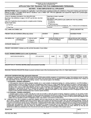 Fillable Online Hhs Form Phs U S Department Of Health And