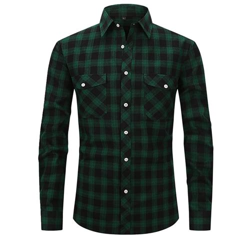 Jggspwm Men S Casual Button Down Shirts Flannel Shirts For Men Thin