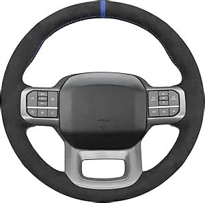 Amazon Mewant Diy Hand Stitch Black Alcantara Steering Wheel Cover