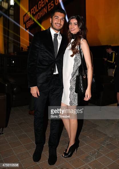 Nuri Sahin of Dortmund pose with his wife Tugba Sahin during the ...