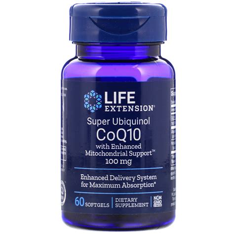 Life Extension Super Ubiquinol Coq With Enhanced Mitochondrial