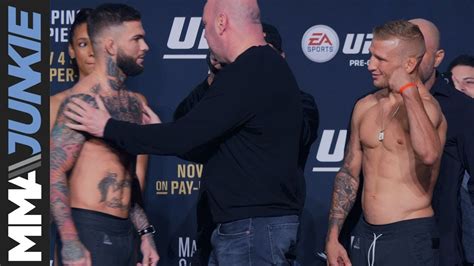 Ufc 217 Ceremonial Weigh In Cody Garbrandt Vs T J Dillashaw Youtube