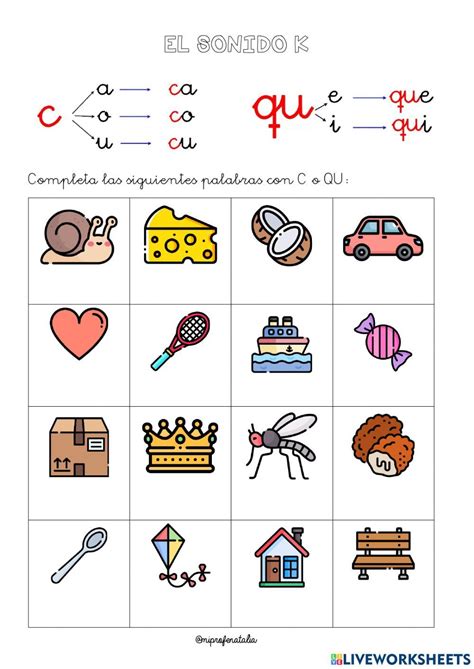 Estudio La Letra Qq Crucigrama De Palabras Worksheet Artofit