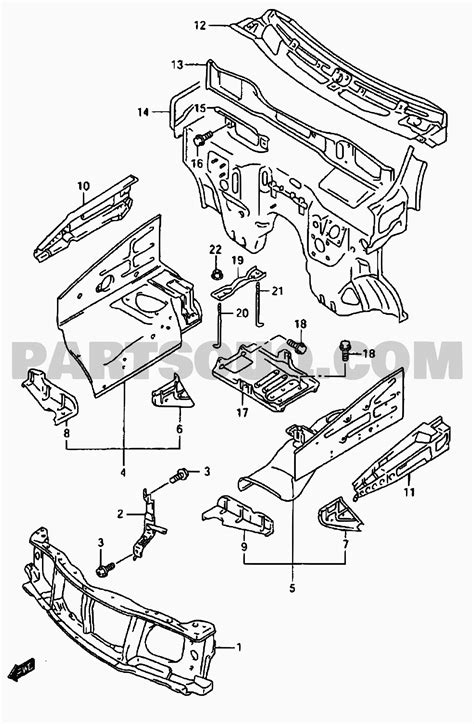 13 Body Suzuki Vitara Sidekick Sq625 Sq625l Vitara Parts Catalogs