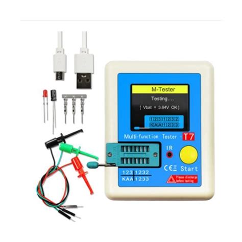 LCR T7 Nouveau Testeur De Transistor TFT Diode Triode Capacitance Meter