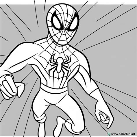 Easy Spiderman Coloring Page Download Or Print For Free