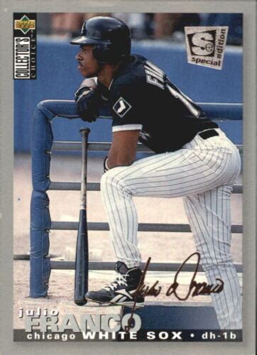 1995 Collector S Choice SE Silver Signature Baseball Card 231 Julio