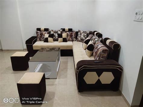 7 Seater Wooden L Shape Sofa Set Without Lounger At Rs 33000 Set In Nagpur