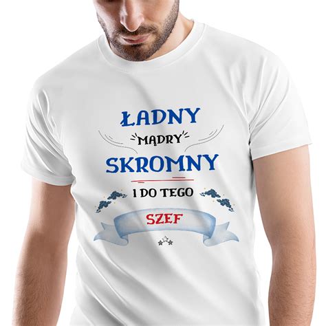 T Shirt M Ski Dla Szefa Na Urodziny Xl Prezent Z Nadrukiem Ze Zdj Ciem