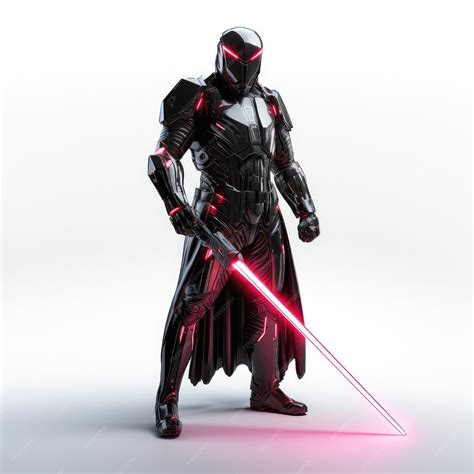 Premium Ai Image Illustration Cyberpunk Knight Law Enforcer Full Body