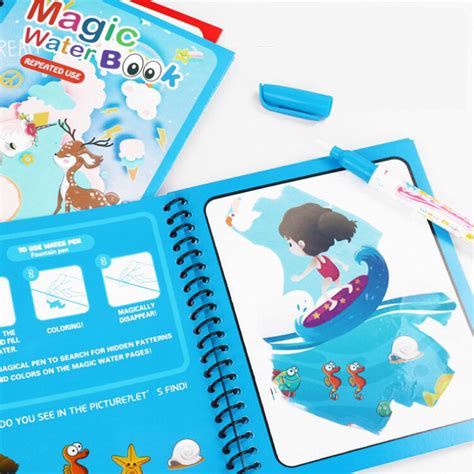 Libro M Gico Para Colorear Con Agua Libros De Dibujos Animados Con