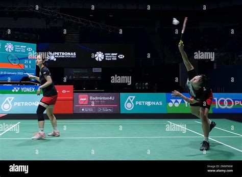 Kuala Lumpur Malaysia 15th Jan 2023 Baek Ha Na R Lee Yu Lim