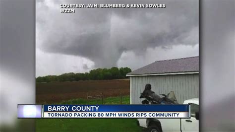 Confirmed Tornado Touched Down In Michigan Sunday Night Youtube