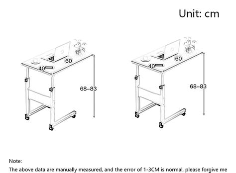 Buy Sun Rdpp Adjustable Medical Overbed Bedside Table With Wheels Desk